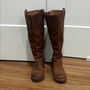 Brown Lucky Brand Knee-High Boots